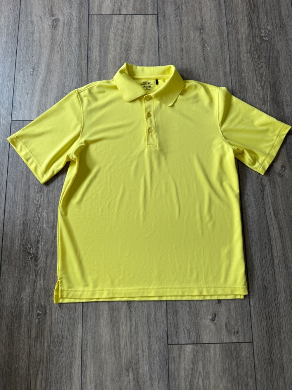 Snake Eyes Dry-18 Men's Golf Polo Shirt Bright Yellow Size S/P Moisture Wicking